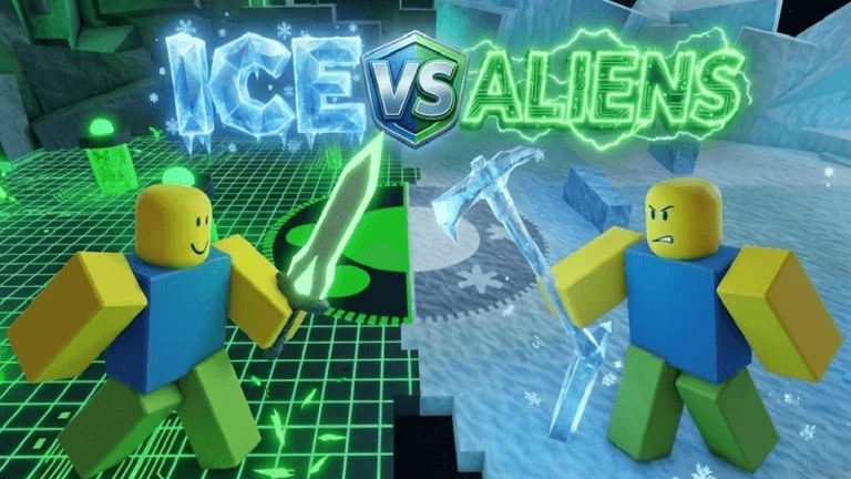Ice vs Aliens Roblox game artwork